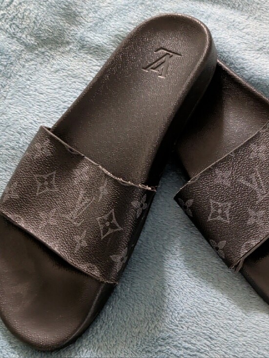 Louis Vuitton Other - Louis Vuitton Black Monogram Slide Sandals LV